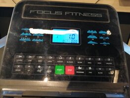 het scherm van de senator loopband