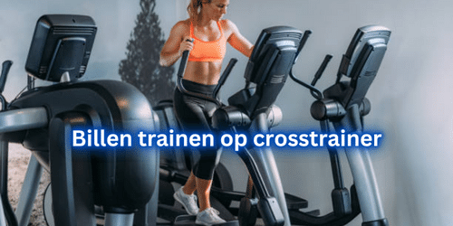 Billen trainen op crosstrainer